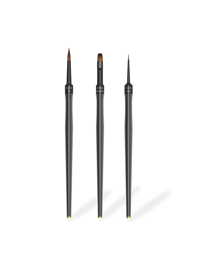 Fusion Hybrid Kolinsky Brush. Build, Stain, Glaze.