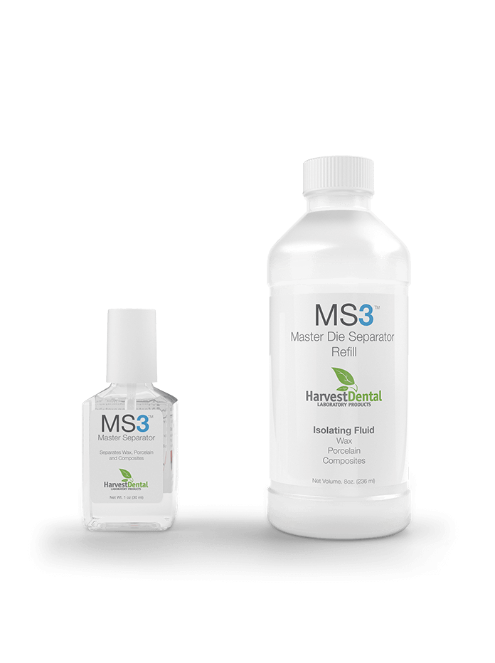 MS3 Master Die Separator Refill w/ empty bottle, 8 oz. Master Die Separator