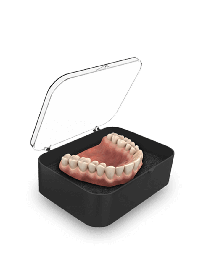 3 1/2" Rigid Appliance Box SH (Rounded), Blacl/Clear w/Pre-Packed Foam (Charcoal Grey)