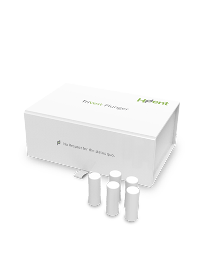 TriVest Plunger, Disposable 13mm, Bx/50. Press Plunger, disposable