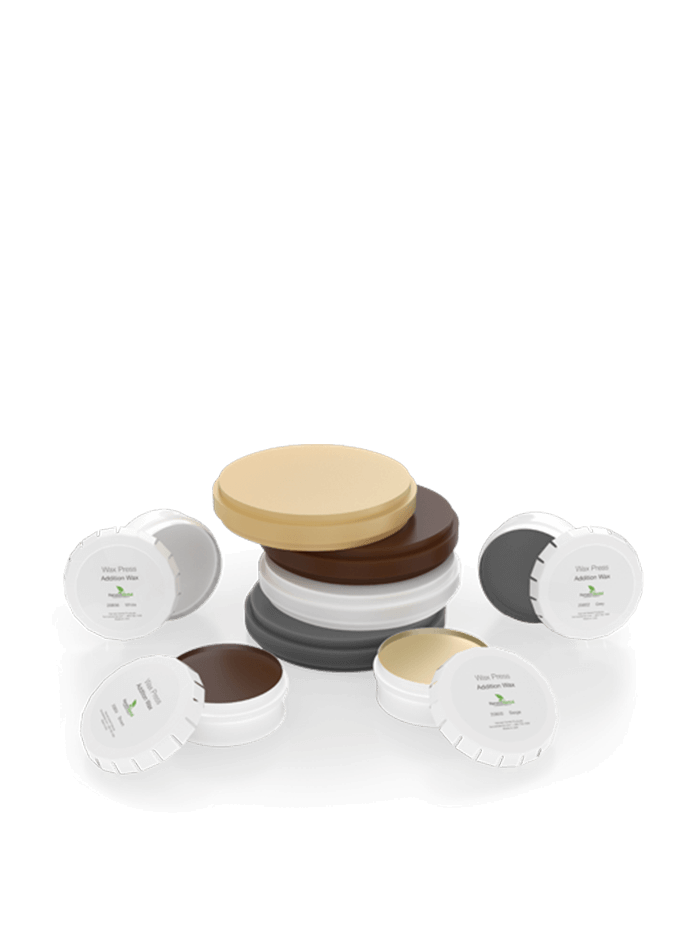 Wax Press CAD Blank  98. Beige, Grey, Brown, White. Addition Wax. Pressing Wax